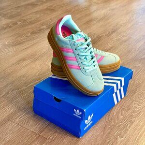 Adidas Women's Gazelle Bold Pulse Mint/Screaming Pink Size US 6.5